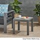 preview thumbnail 8 of 19, Cape Coral Outdoor Aluminum Side Table by Christopher Knight Home