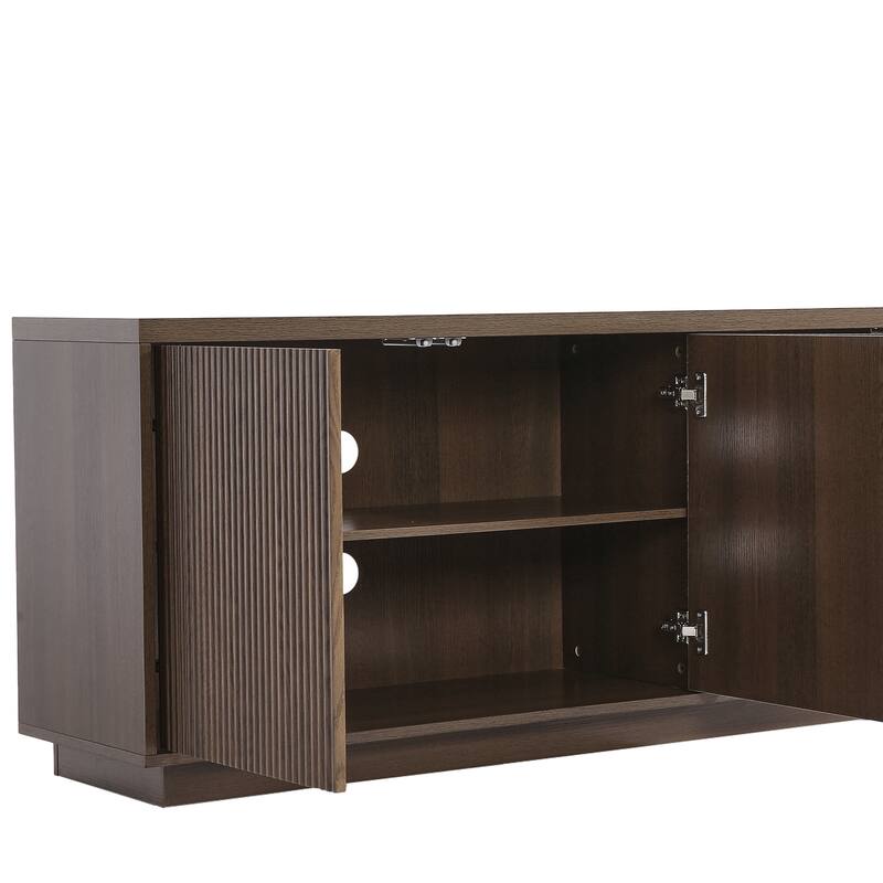 Mid-Century Modern 4-Door Storage Sideboard Cabinet