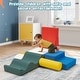 preview thumbnail 8 of 38, EROMMY Soft Foam Climbing Blocks for Toddlers Ages 1-3, Indoor Baby Climb and Crawl Playset in Classic & Macaron Colors