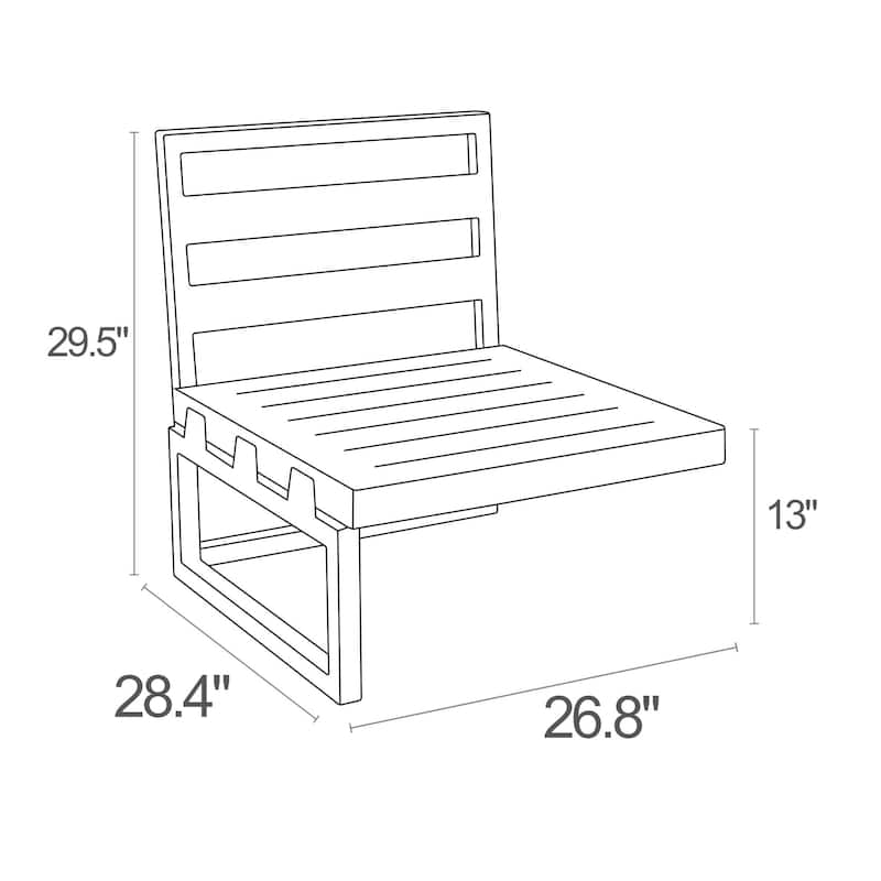 30" Taupe Outdoor Patio Extension Lounge Chair with Natural Sunbrella Cushion