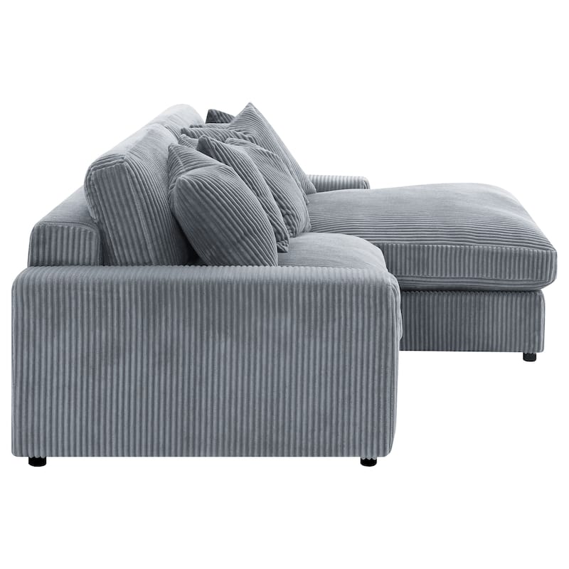 Blaine Upholstered Reversible Chaise Sectional Sofa