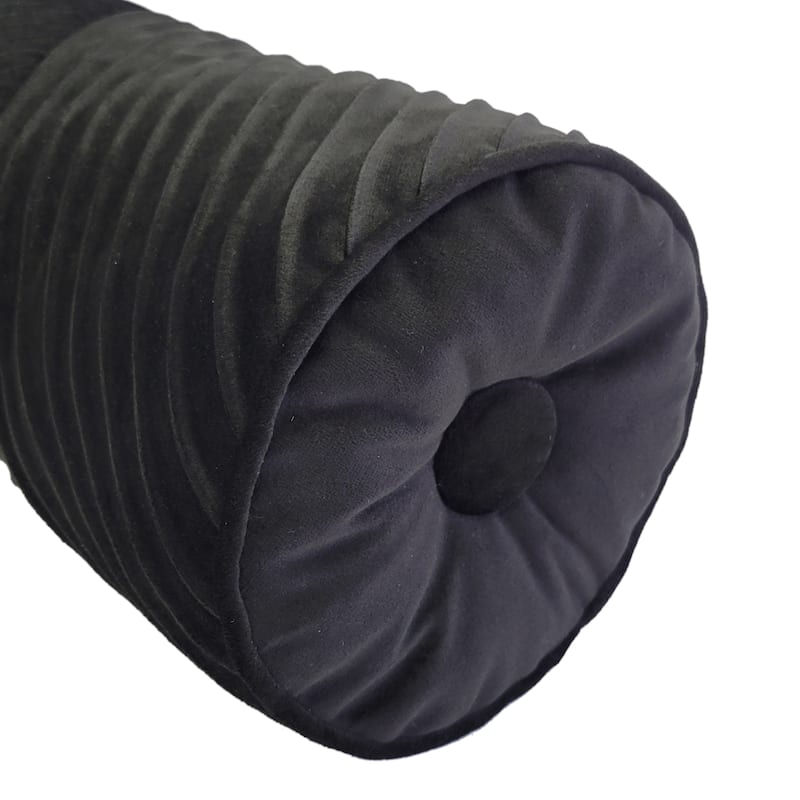 Edie At Home Chelsea Spliced Neckroll Decorative Throw Pillow 7x18