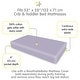 preview thumbnail 17 of 33, BreathableBaby Cotton Percale Fitted Sheet, For 52" x 28"/132 x 71 cm Crib & Toddler Bed Mattress, Solids (2-Pack)