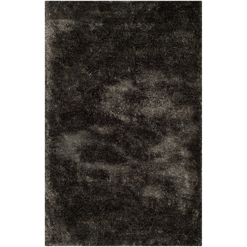 SAFAVIEH Handmade South Beach Leonella Shag Solid Polyester Rug