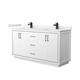 Option White / White Quartz Top / Matte Black Hardware