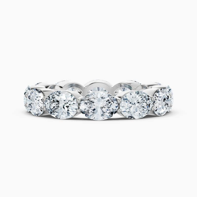 Auriya 14k Gold Oval East-West Lab Grown Diamond Eternity Band 1.80 - 7.50 ct. tw. (F-G, VS) - 6.00 ct. wt. - 8 - White