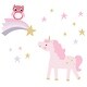 preview thumbnail 9 of 8, Bedtime Originals Rainbow Unicorn Pink/Purple 8-Piece Nursery Baby Crib Bedding Set - Fox/ Squirrel/ Owl