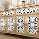 preview thumbnail 27 of 31, Rustic Carved Wood Sideboard Cabinet with Bonus Matching Wall Art Buffet Console Table