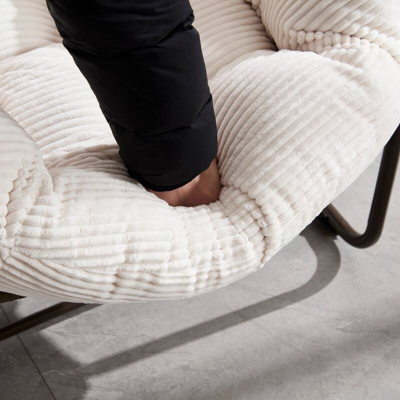 Padded Cushion Wicker Rocking chair for Indoor and Outdoor