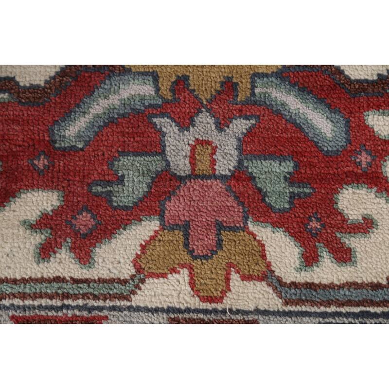 Blue Oushak Indian Area Rug Handmade Living Room Wool Carpet - 7'11"x 10'1"