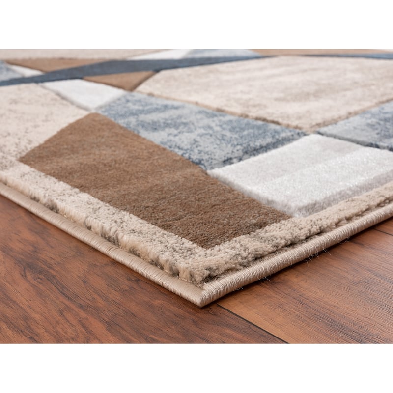 Orelsi Collection Abstract Area Rug
