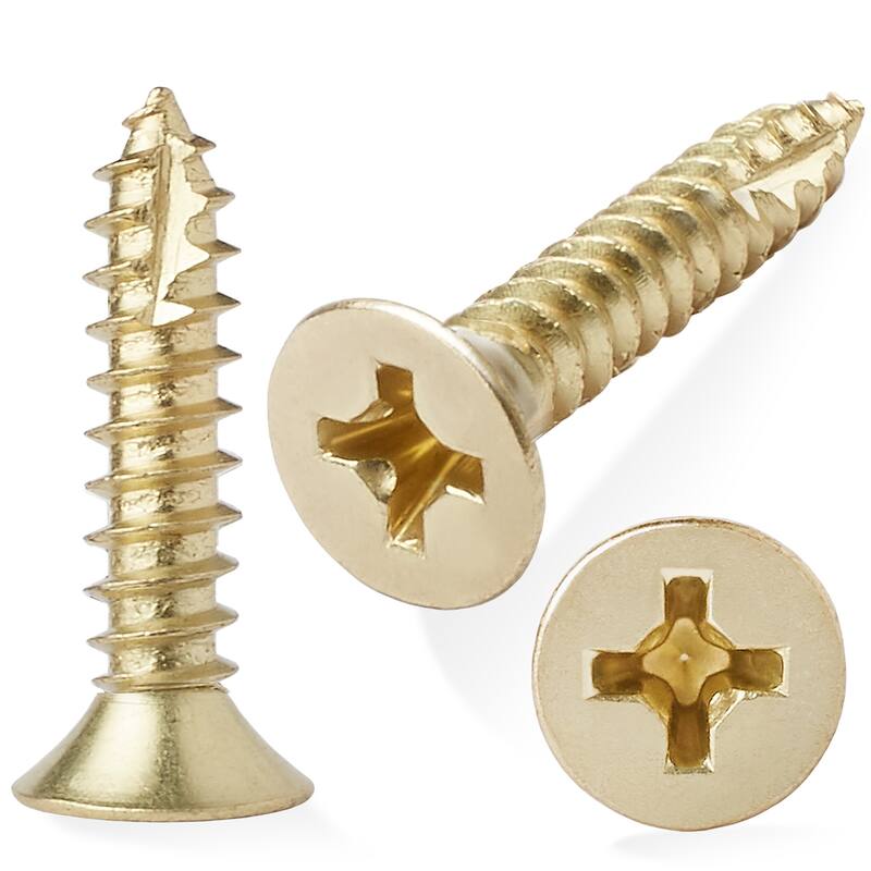 Wood Screws 9 x 1in for Door Hinges 25 pack