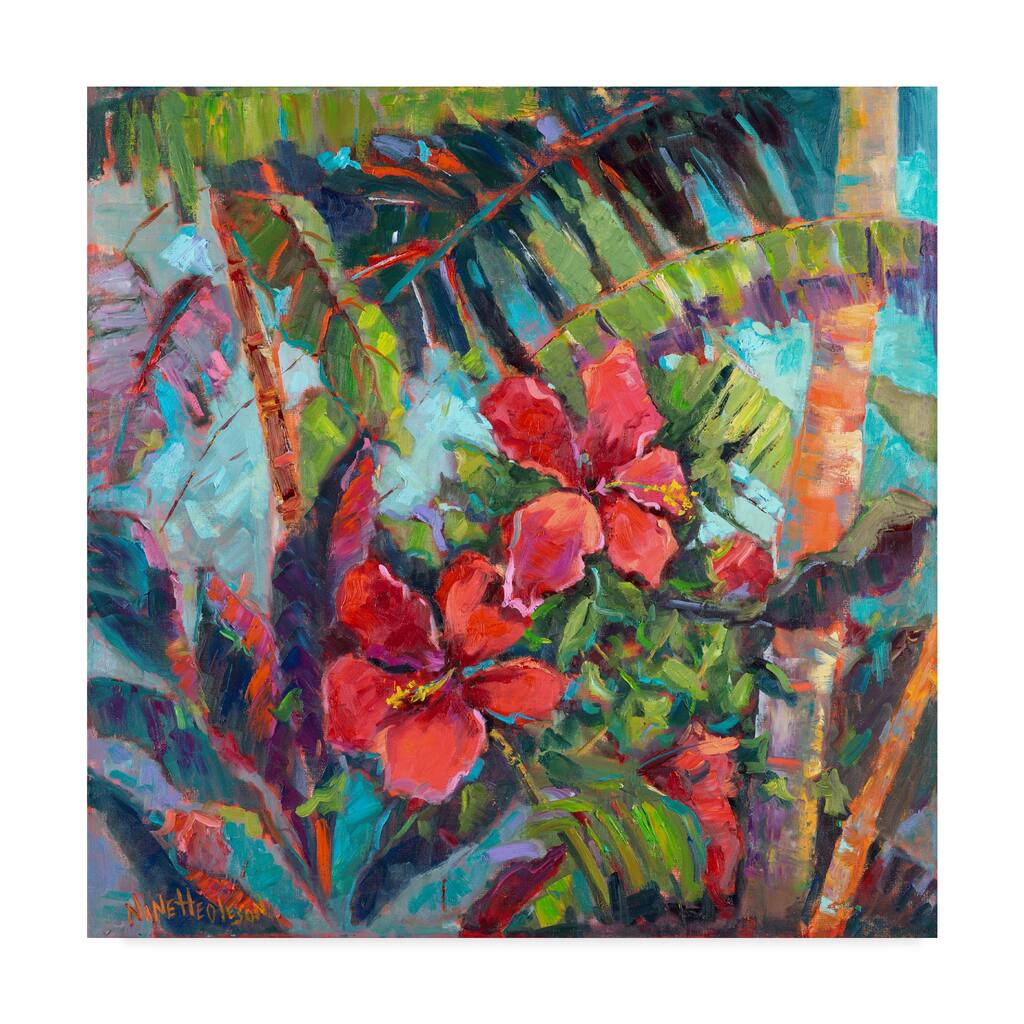 Nanette Oleson 'Splash Of The Tropics Ii' Canvas Art