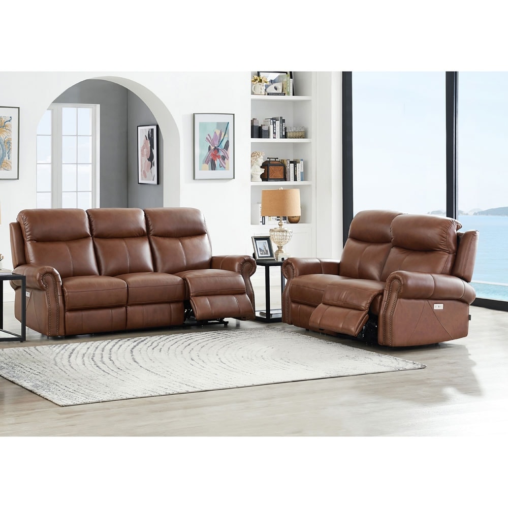 Royce leather recliner deals