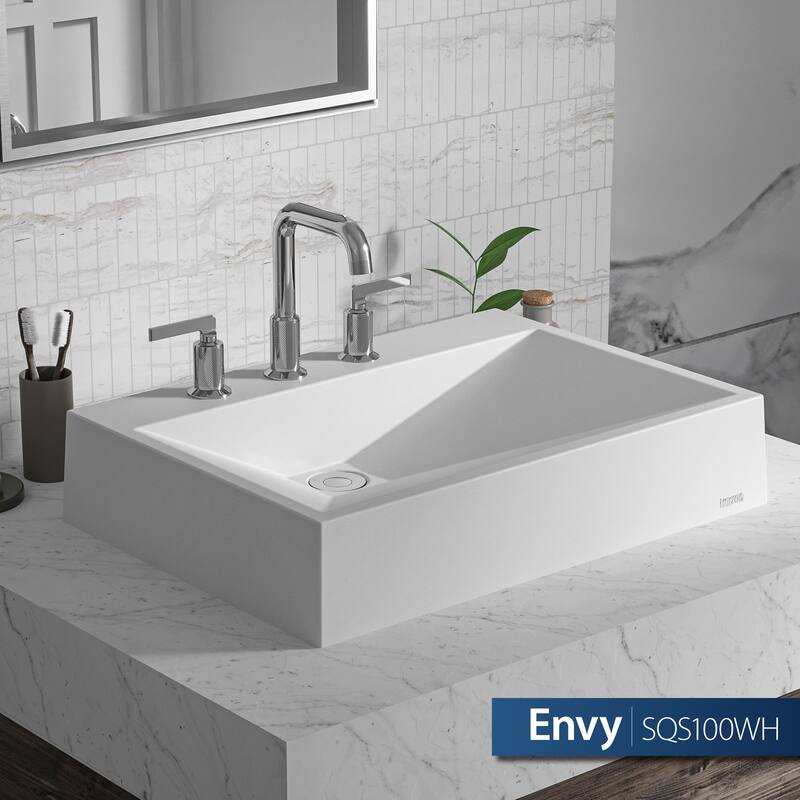 Karran Envy Quartz 24.5 inch Bathroom Vessel Sink