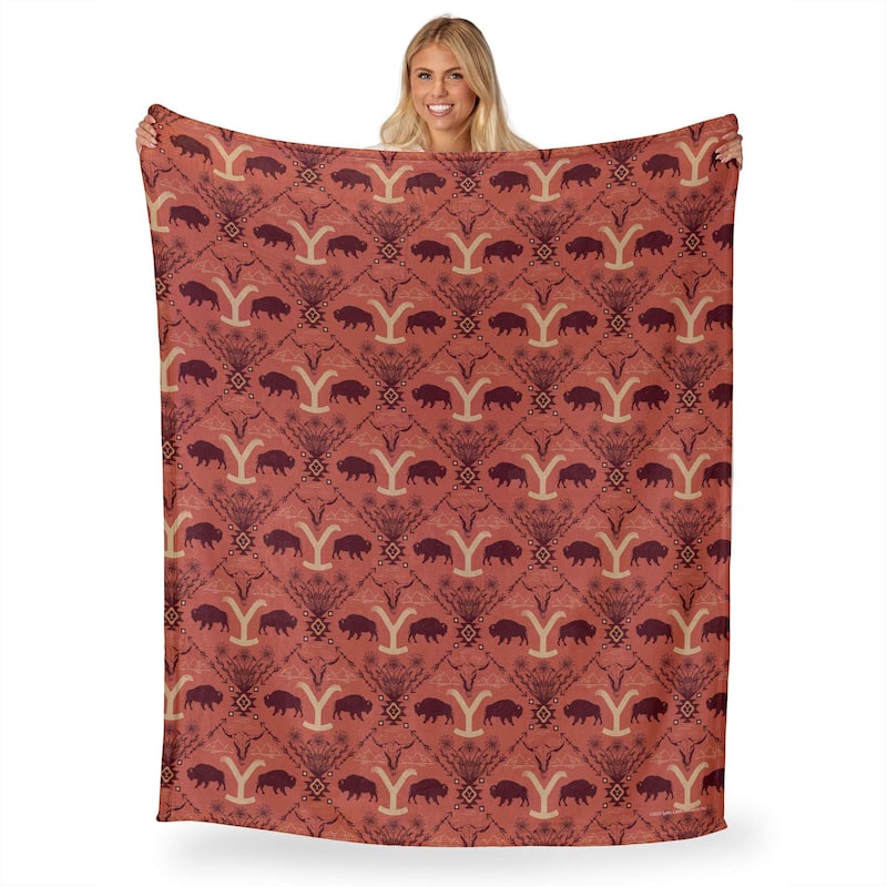 Yellowstone Holiday Silk Touch Throw Blanket