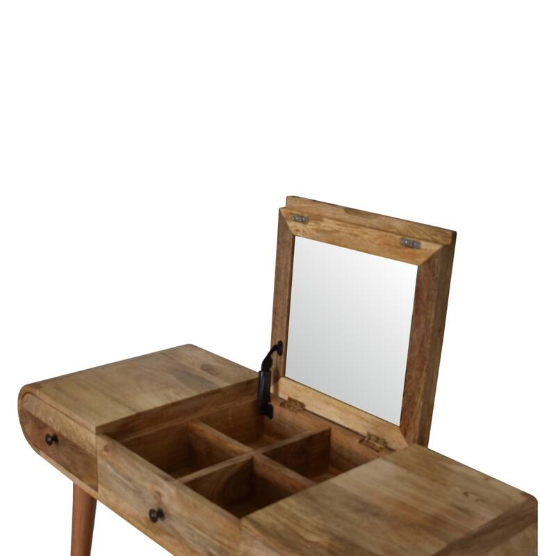 Artisan furniture Oak-ish Round Dressing Table