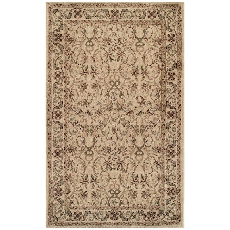 Superior Heritage Traditional Floral Scroll Indoor Area Rug
