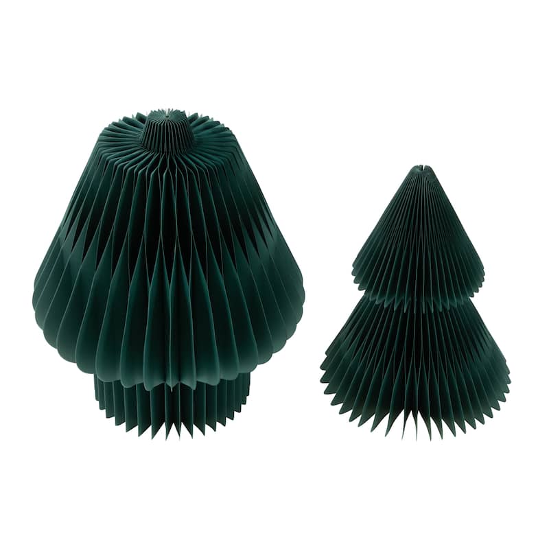 Accordion Honeycomb Foldable Paper Christmas Tree - 3' - Dark Green