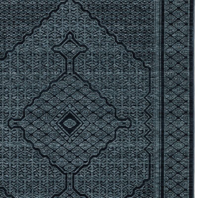 HomeRoots Medallion Traditional Runner Area Rug