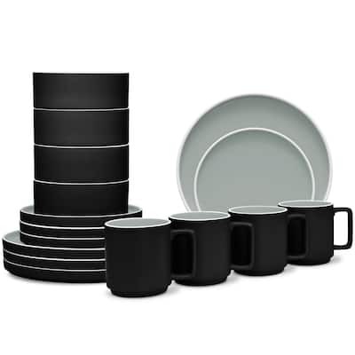 Noritake ColorTrio 16-Piece Stax Dinnerware Set, Service For 4
