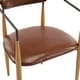 preview thumbnail 93 of 107, Modern Industrial Elmore Upholstered Dining Chairs (Set of 2) with Iron Frame by Christopher Knight Home
