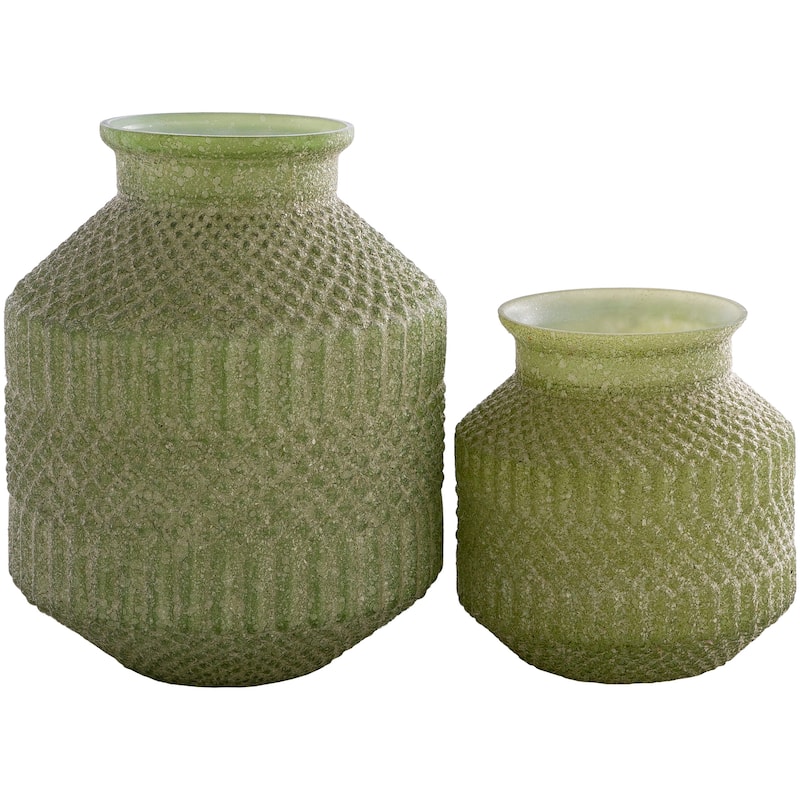 Artistic Weavers Cena Boho Frosted Glass Vase Set (2-piece)