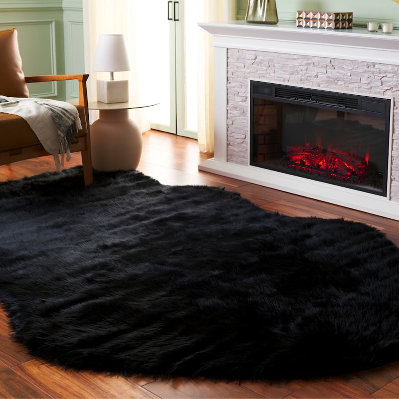 SAFAVIEH, Faux Sheep Idith Shona 2.4-inch Thick Rug