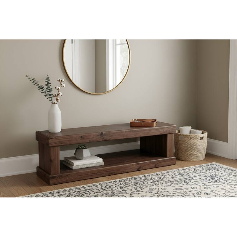 Origins by Alpine Sequoia Entry Bench, Walnut Brown