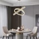 preview thumbnail 12 of 33, Round LED Crystal Chandelier Ring Dimmable Pendant Light Fixture