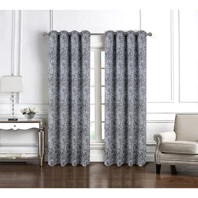 Cambridge Marble Jacquard Window Curtain Panel 90"