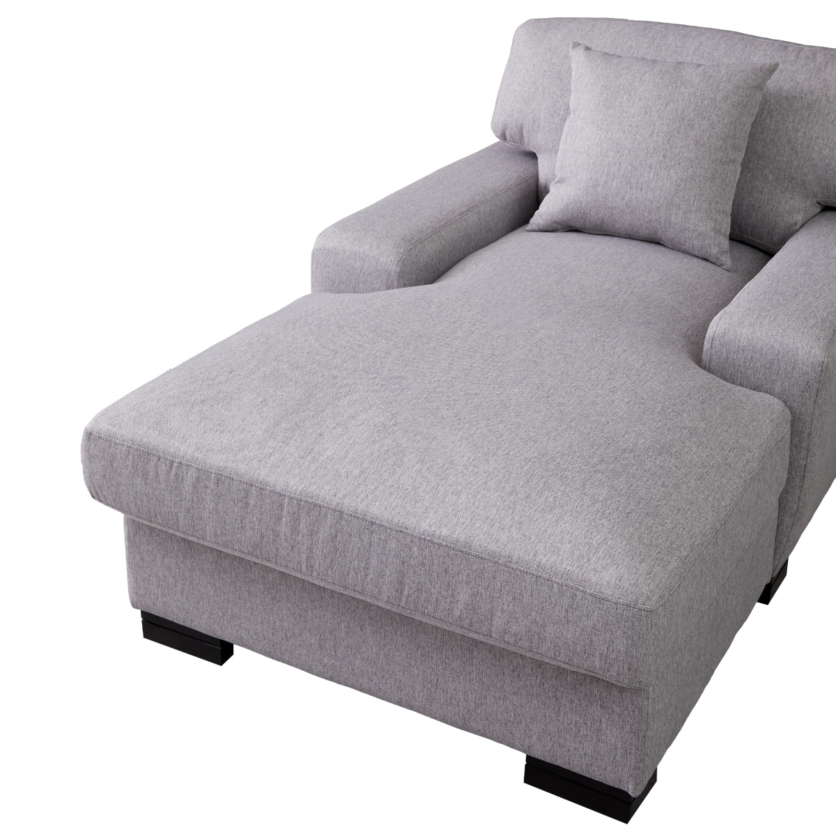 Grey chaise deals longue sofa