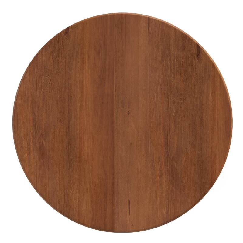 Round Fluted Coffee Table with Storage