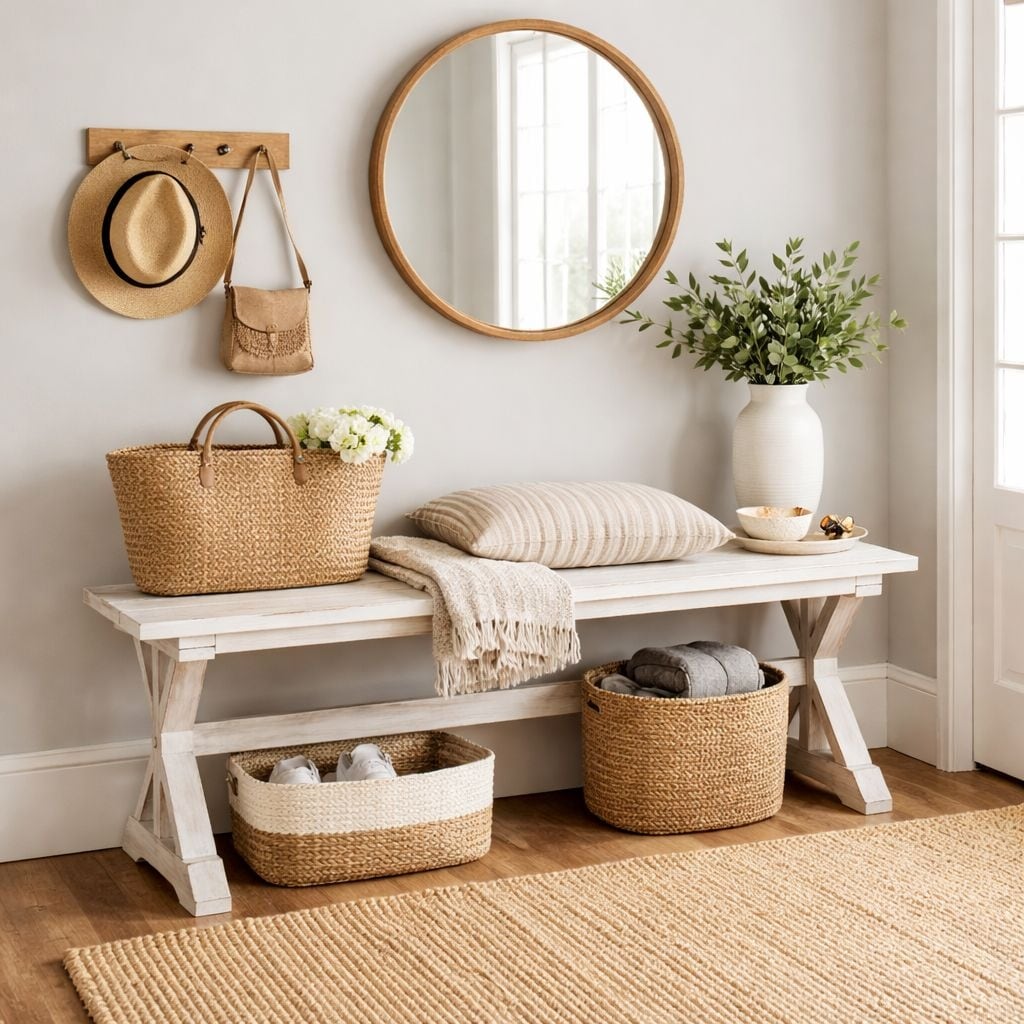 Jamestown Backless Wood Dining Bench