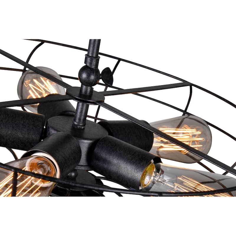 Pamela 5 Light Flush Mount With Rust Finish