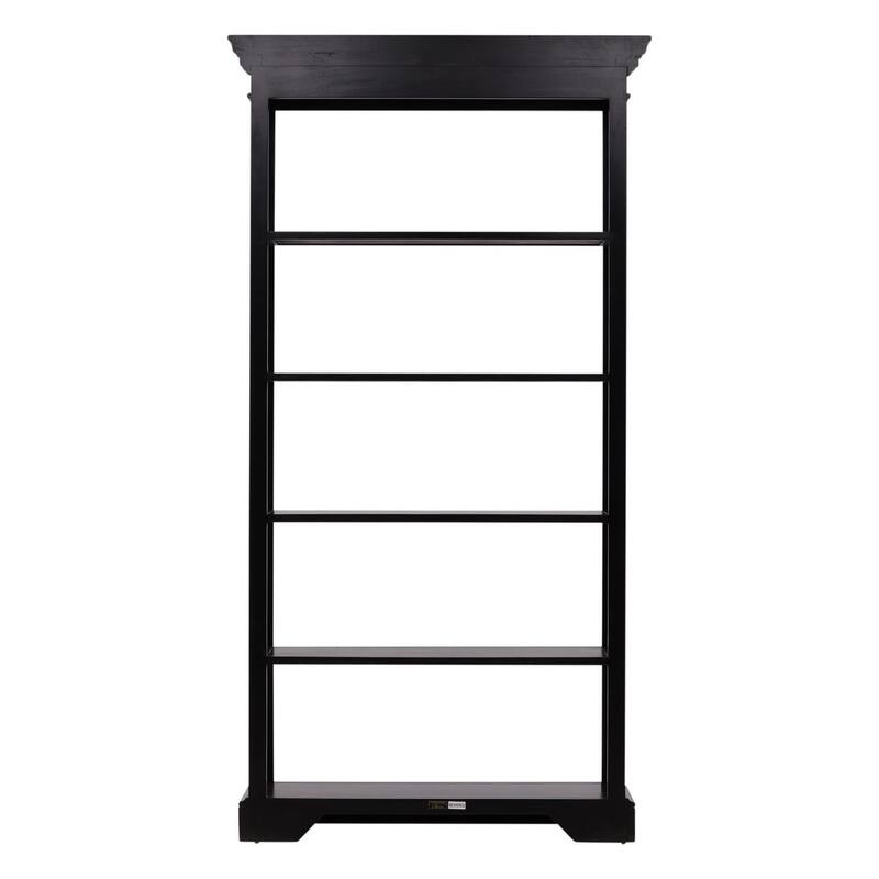 Furniture Classics Selma Bamboo Black Mahogany Bookcase