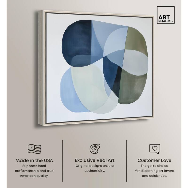 Serene Overlap II Canvas by Art Remedy