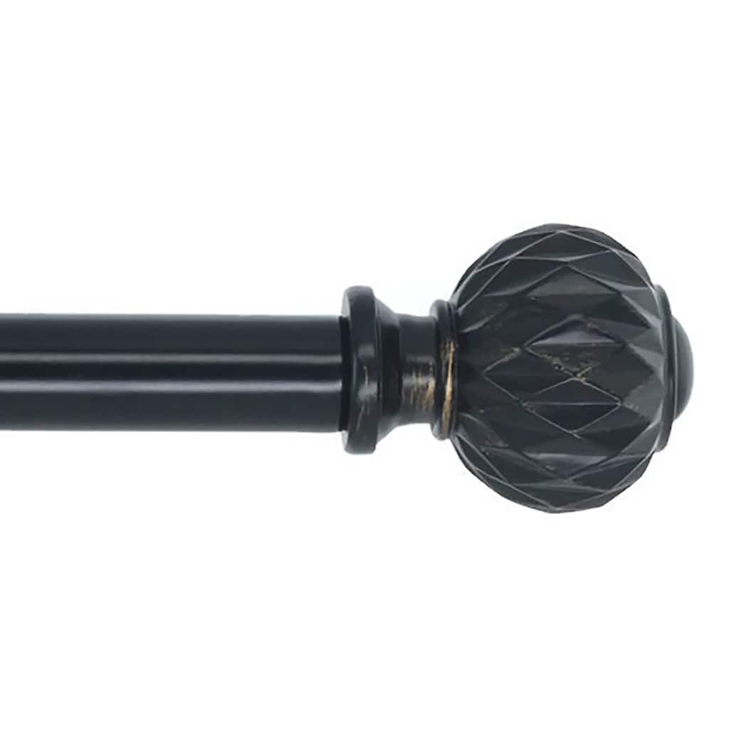 Meriville 1-Inch Diameter Single Window Treatment Curtain Rod, Castani