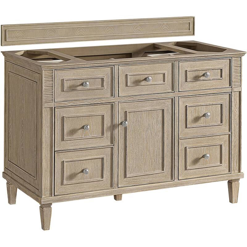 James Martin Vanities 424-V48-M Lorelai 48" Free Standing Single Basin - Whitewashed Oak