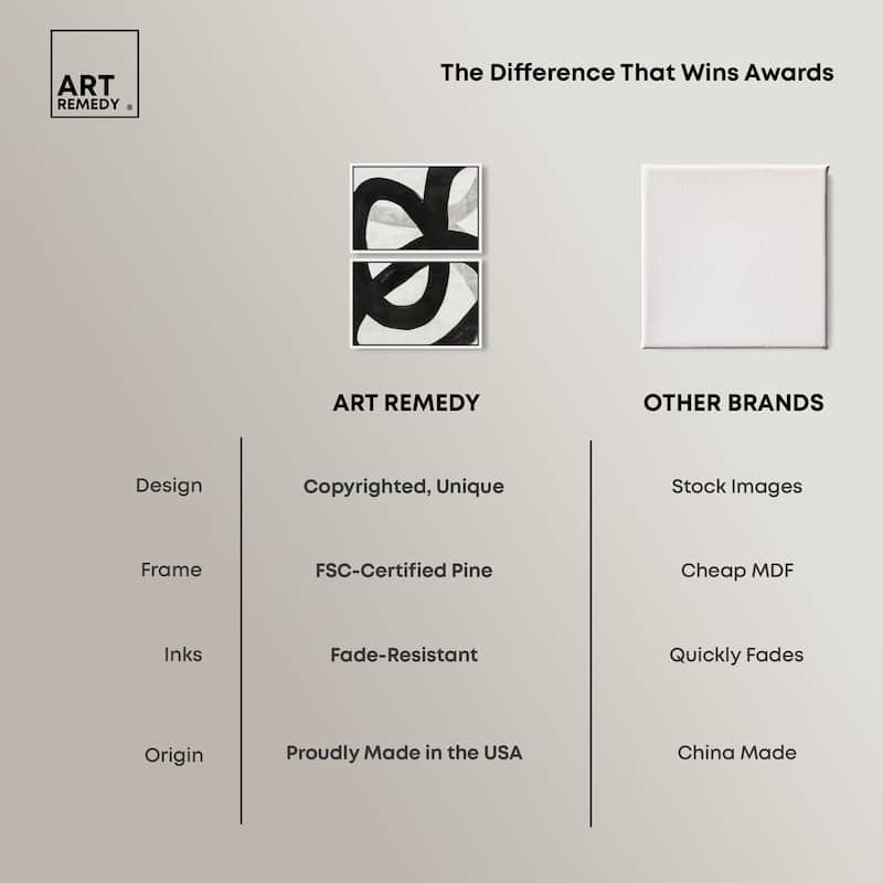 Infinite Loop I Canvas Set of 2 by Art Remedy