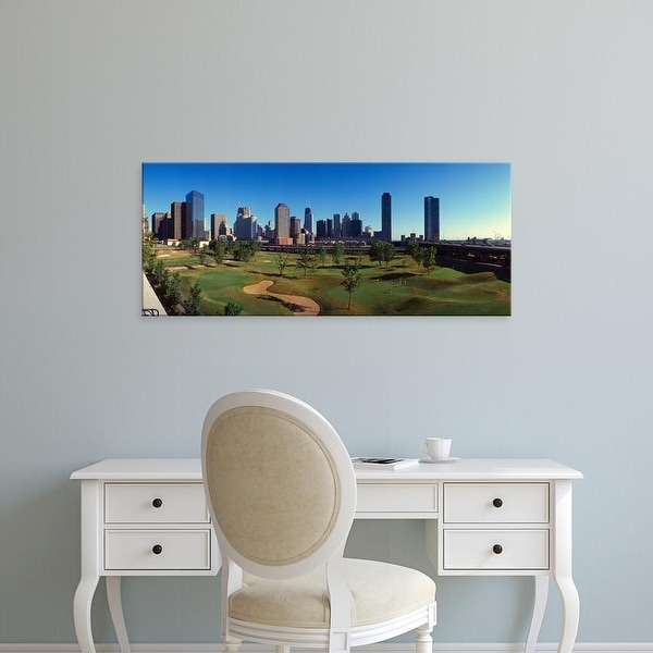 Easy Art Prints Panoramic Image 'Panoramic view of the city skyline from the Metro Golf Illinois Center, IL' Canvas Art