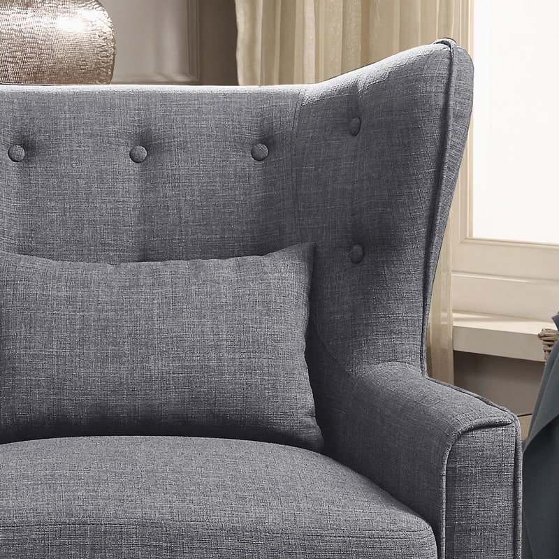 Dorothy 30" Wide Accent Wingback Chair with Back Cushion