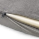 preview thumbnail 15 of 19, Rainha - Memory Foam Cushioned Velvet Dorm Headboard