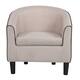 Accent Chair with Ottoman, Modern Arm Chair with Footrest, Bedroom Single Sofa Chair