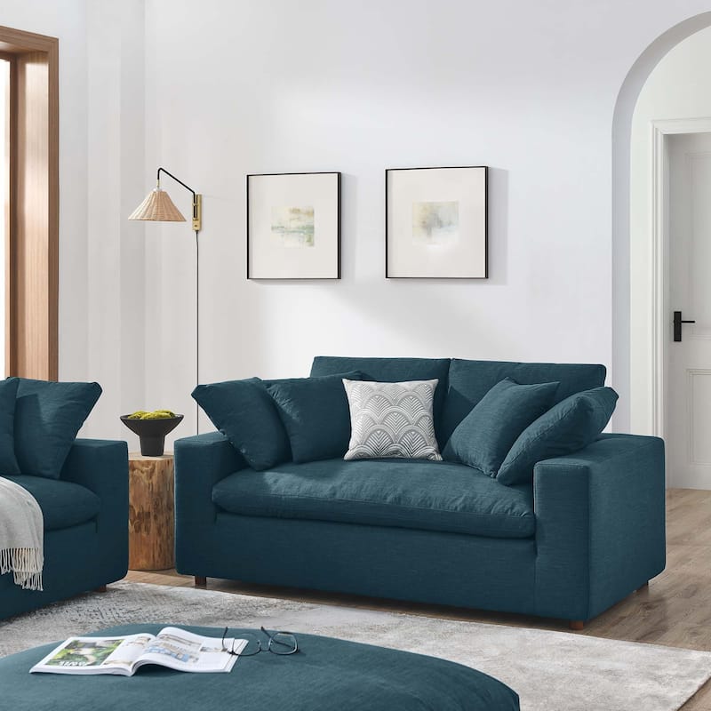 Commix Down Filled Overstuffed Loveseat - N/A
