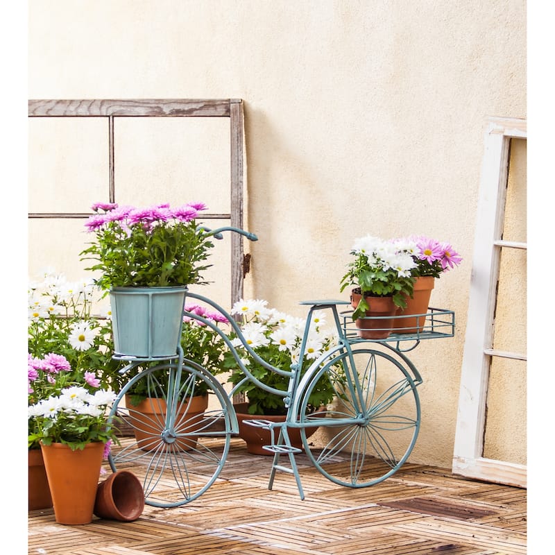 Large Bicycle Metal Planter