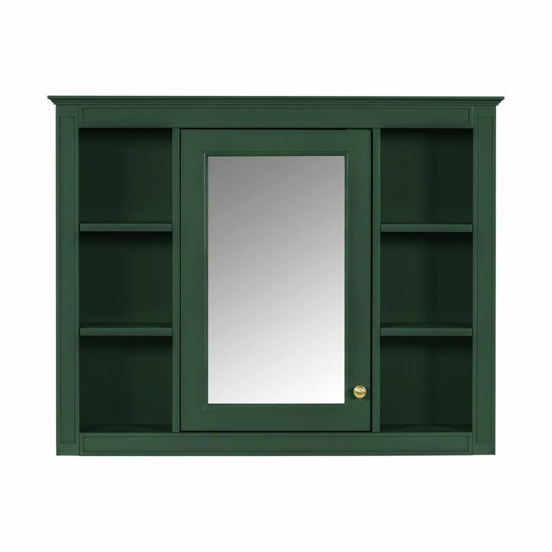 36'' Bathroom Vanity with Top Sink - Modern Storage Cabinet with Mirror