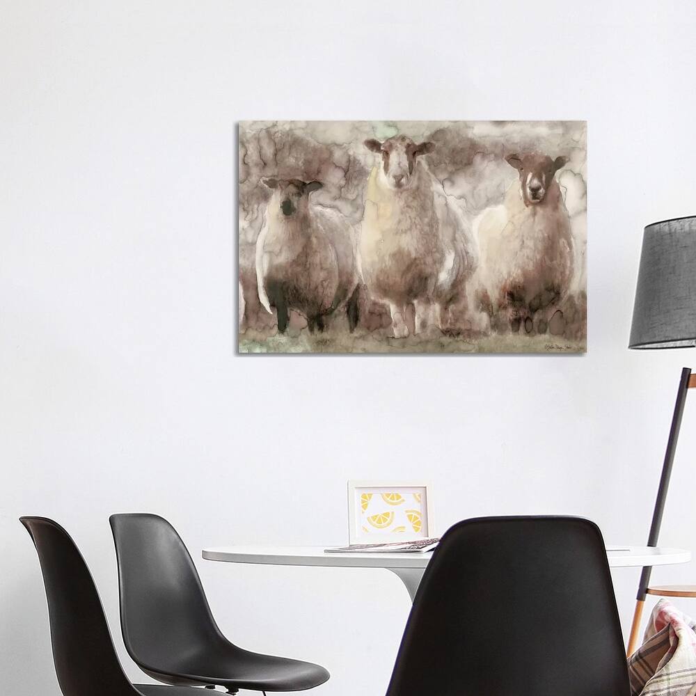 iCanvas "Three Sheep" by Stellar Design Studio Canvas Print
