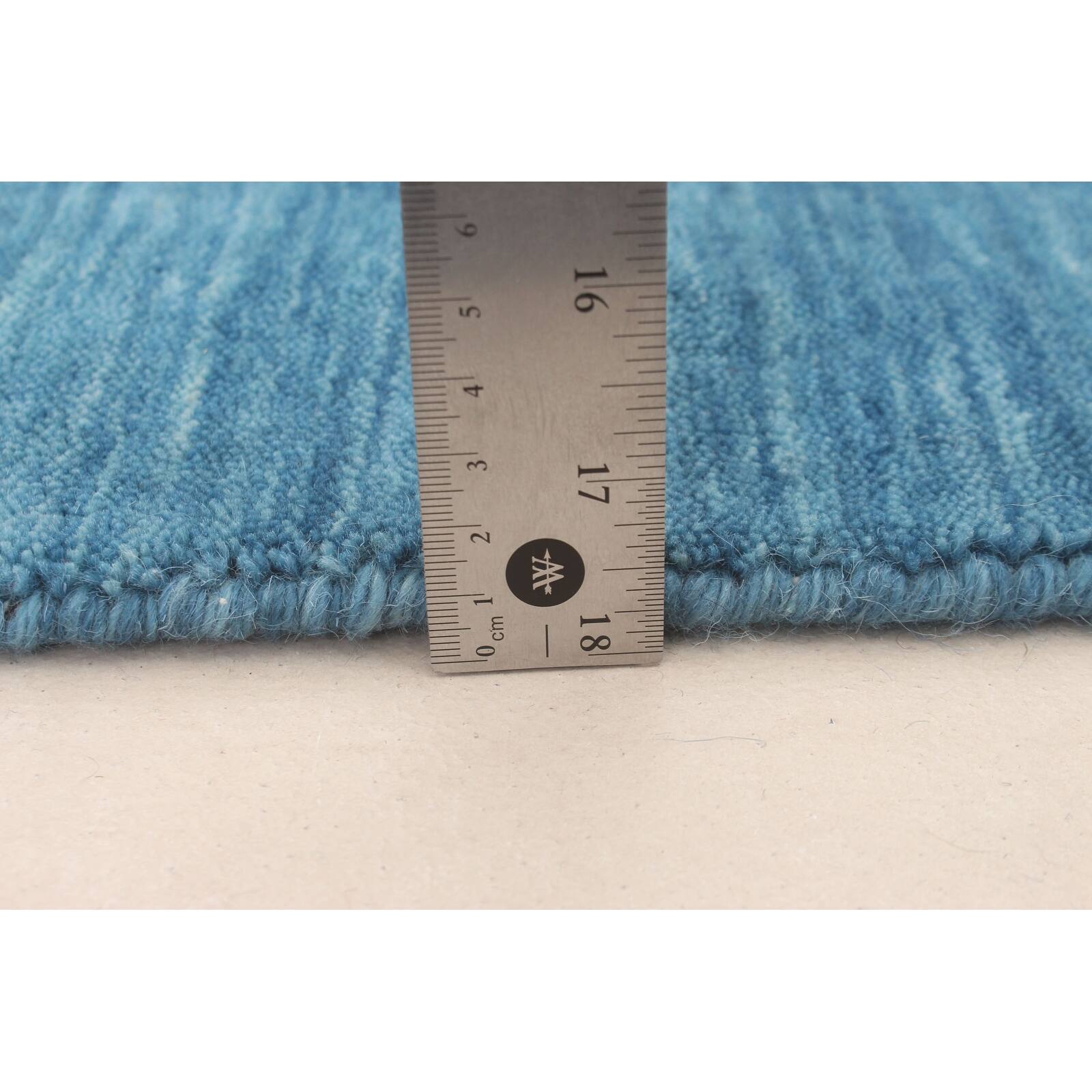 ECARPETGALLERY Hand Loomed Gabbeh Luribaft Sky Blue Wool Rug 4'1 x 6