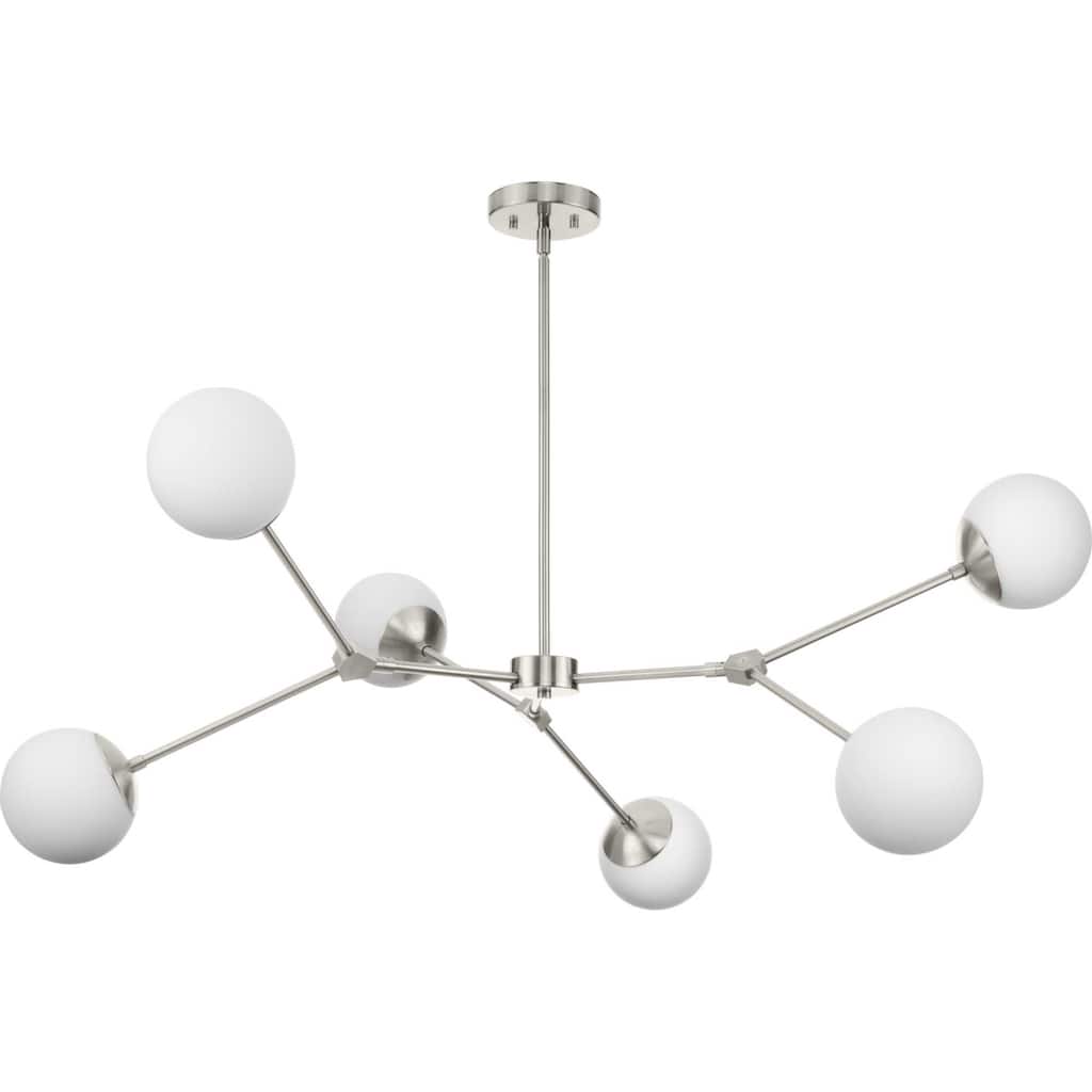 Progress Lighting P400378 Haas 6 Light 50" Wide Linear Chandelier